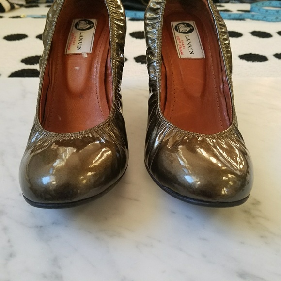 Gorgeous Patent leather Lanvin classic wedges - Picture 6 of 8